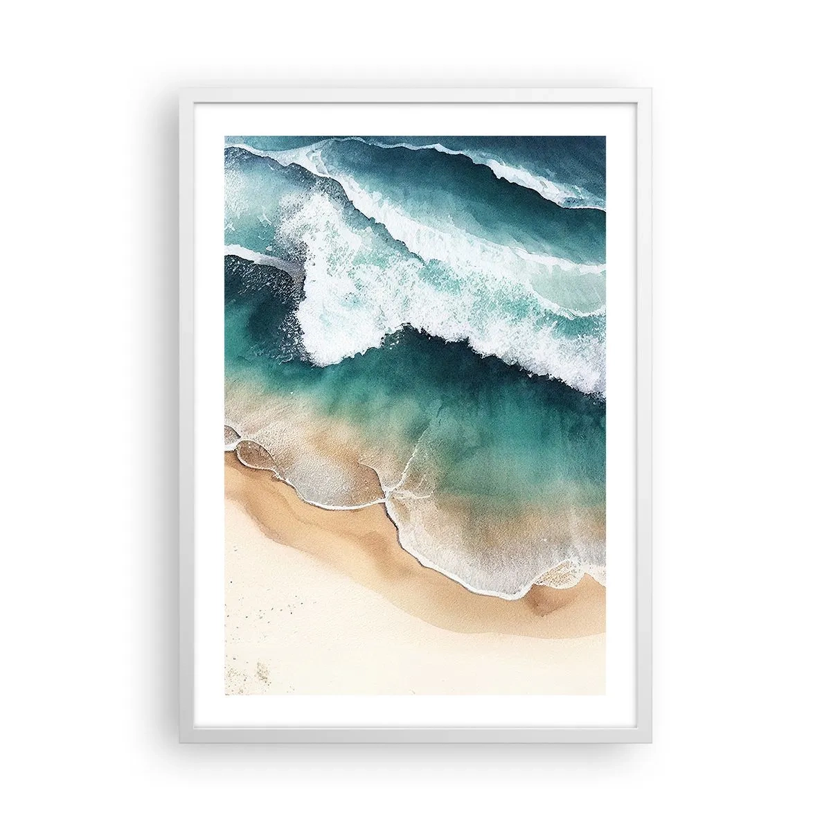 Poster in einem weißen Rahmen - Das ewige Treffen - 50x70 cm