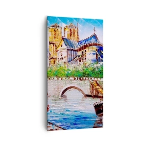 Bild auf Leinwand - Leinwandbild - Ihre Zeit vergeht nie - 55x100 cm