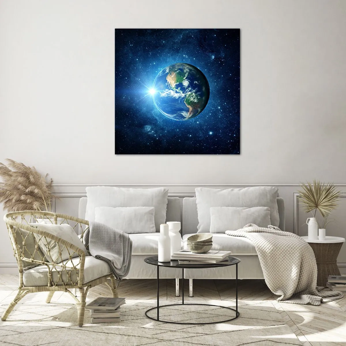 Glasbild - Bild auf glas - Wir sind im Himmel - 70x70 cm