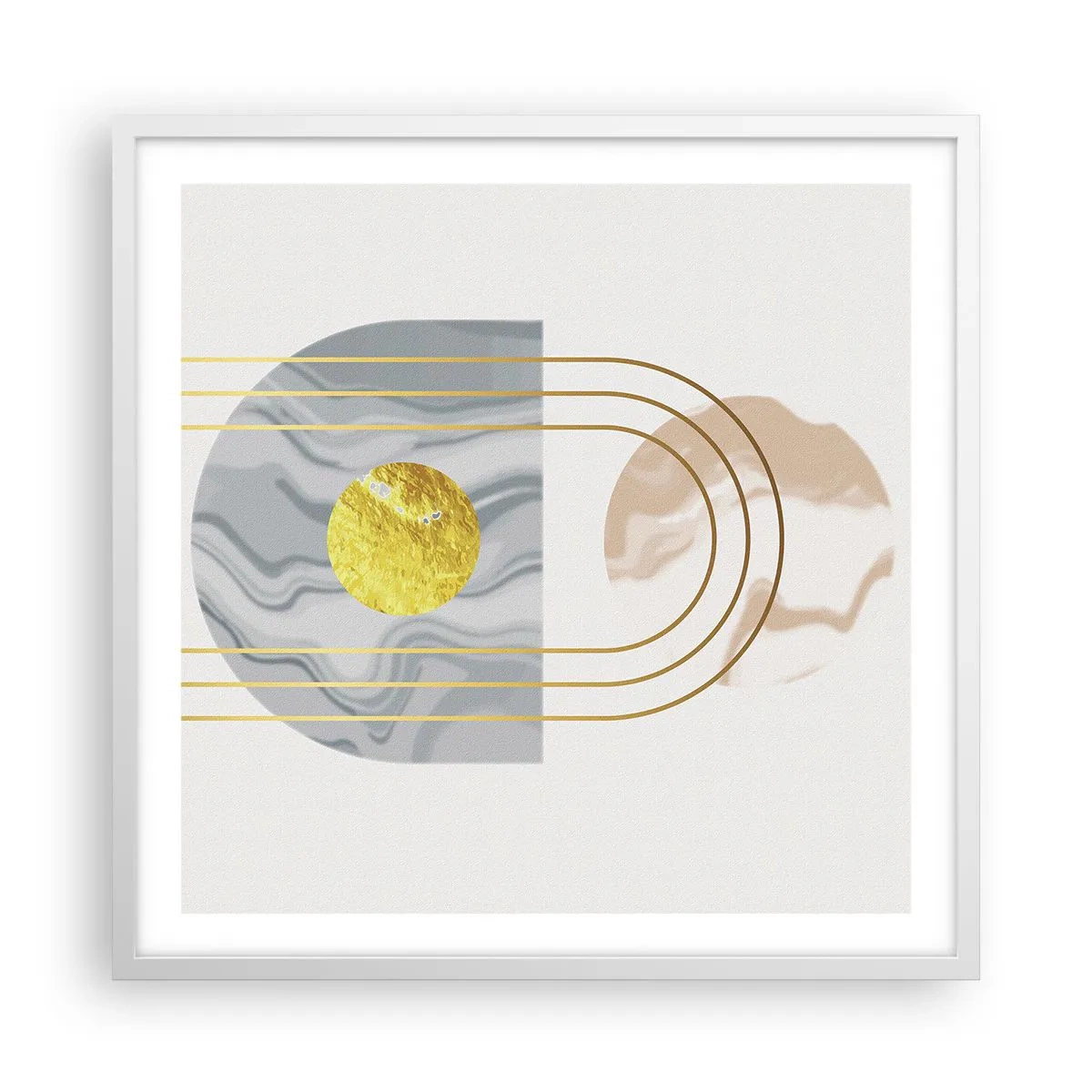 Poster in einem weißen Rahmen - Helligkeit und Brillanz - 60x60 cm