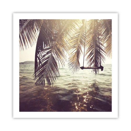 Poster - Sie können nach Belieben in den Wolken schwingen - 60x60 cm