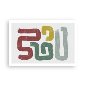 Poster - In einer unbekannten Sprache - 91x61 cm