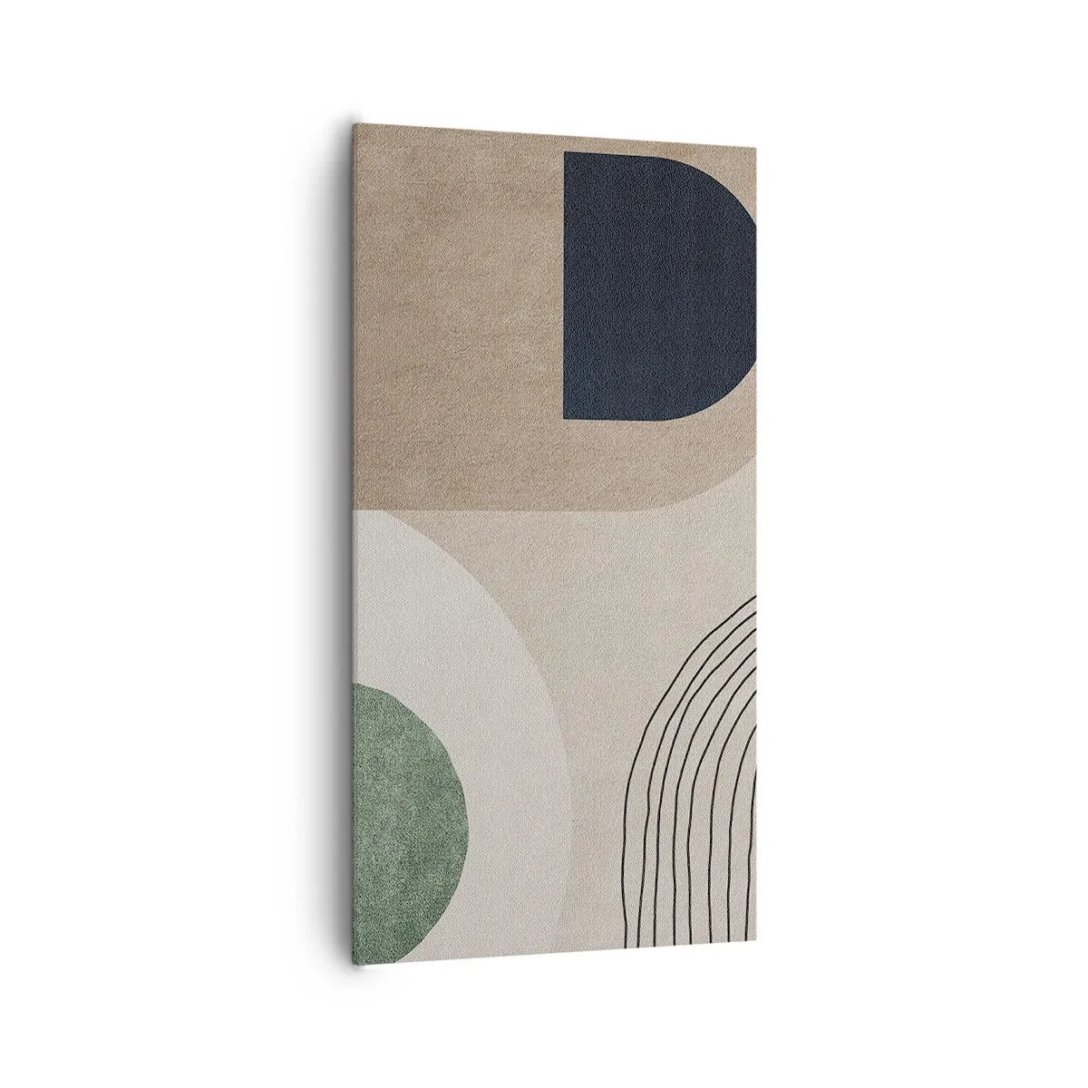 Bild auf Leinwand - Leinwandbild - Sanftheit des Ovals - 65x120 cm