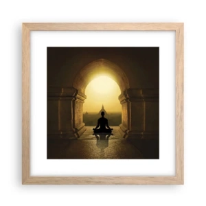 Poster in einem Rahmen aus heller Eiche - Vollkommene Harmonie - 30x30 cm