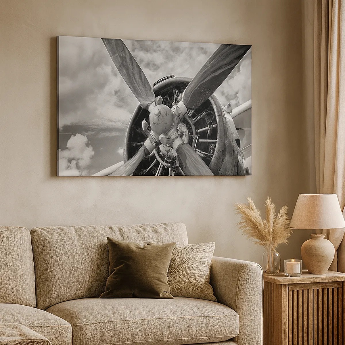 Bild auf Leinwand - Leinwandbild - Eroberer der Lüfte - 30x30 cm