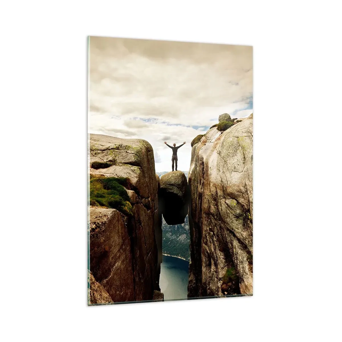 Glasbild - Bild auf glas - Wie geht's mir?! - 80x120 cm