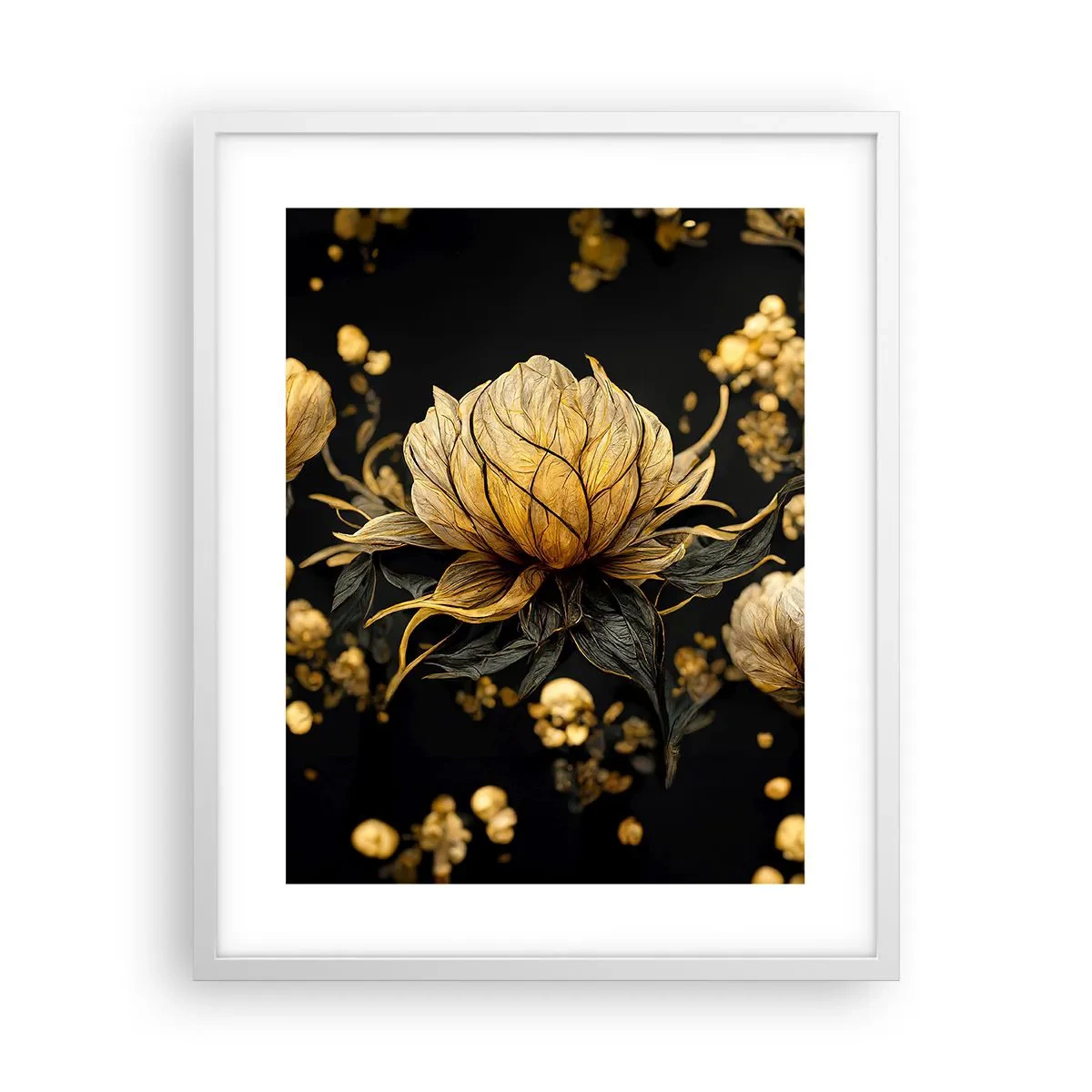 Poster in einem weißen Rahmen - Subtile Zerbrechlichkeit - 40x50 cm