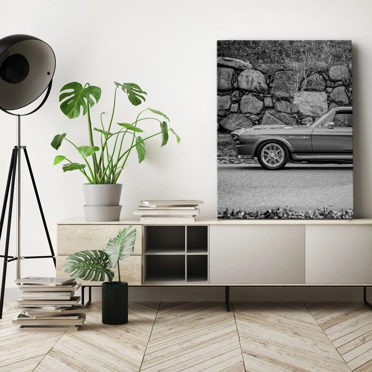 Bild auf Leinwand - Leinwandbild - Die Legende der 1960er - 55x100 cm