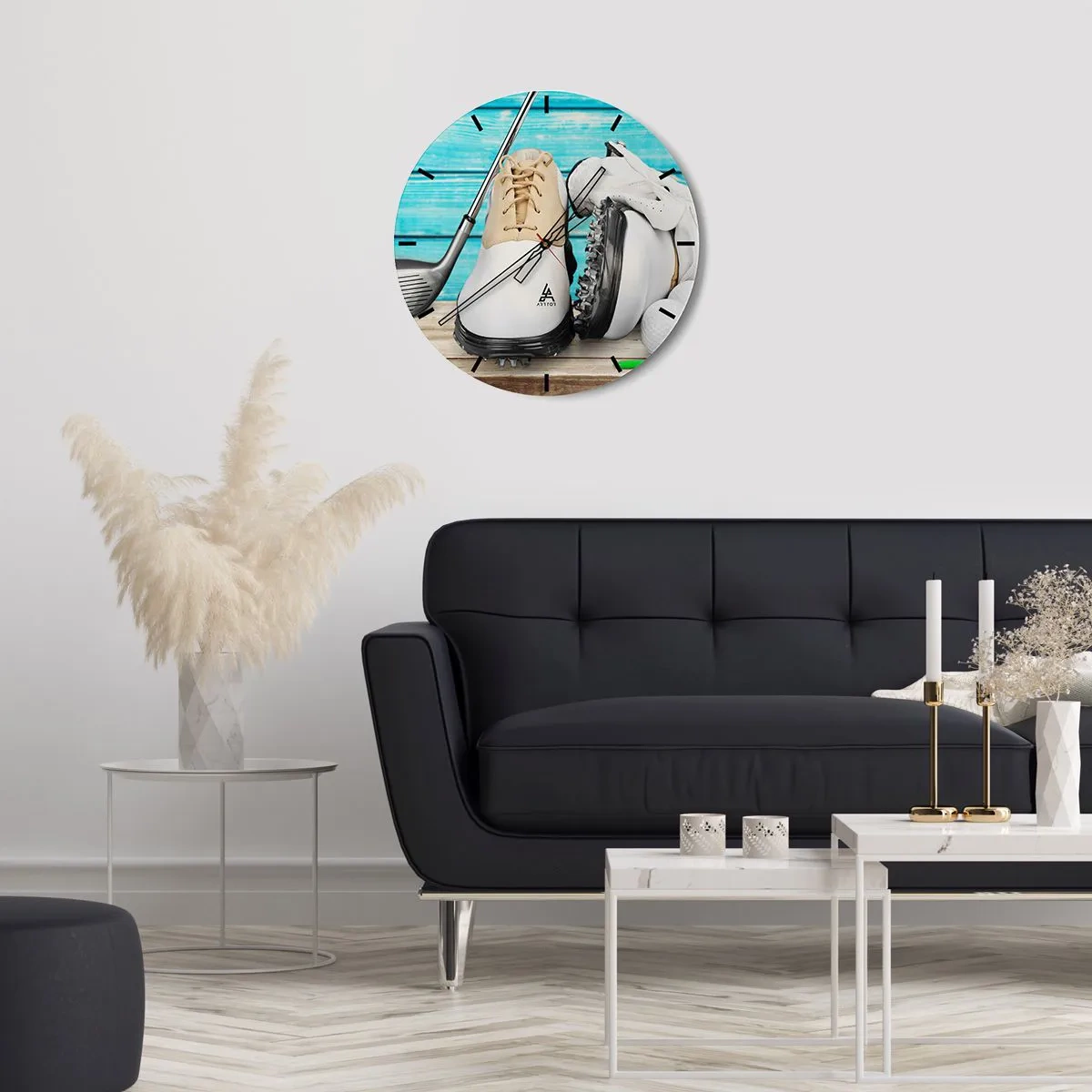 Wanduhr - Glasuhr - Alles ist bereit - 40x40 cm