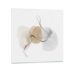 Glasbild - Bild auf glas - Luftperlen - 70x70 cm