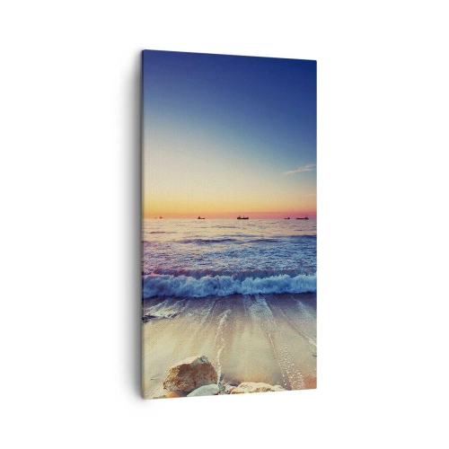 Bild auf Leinwand - Leinwandbild - Was ist mit dem Horizont? - 45x80 cm