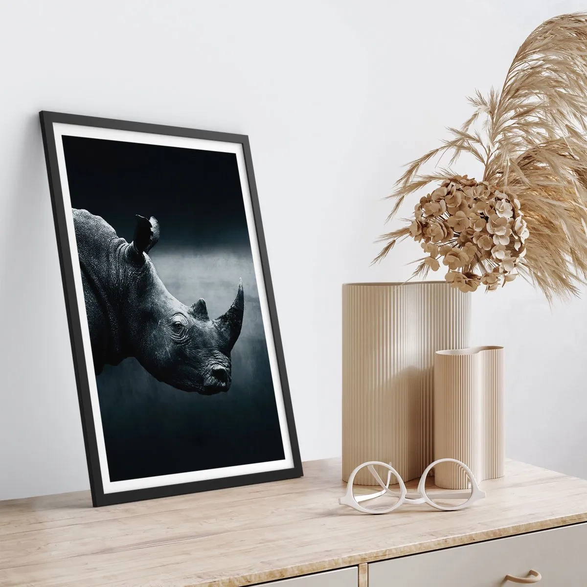 Poster in einem schwarzem Rahmen - Richtiges Profil - 30x40 cm