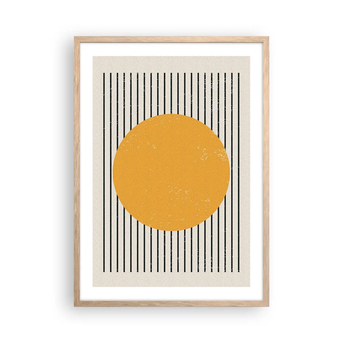 Poster in einem Rahmen aus heller Eiche - Die Kraft der Einfachheit - 50x70 cm