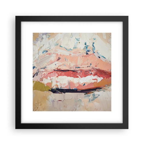 Poster in einem schwarzem Rahmen - Es weckt die Sinne - 30x30 cm