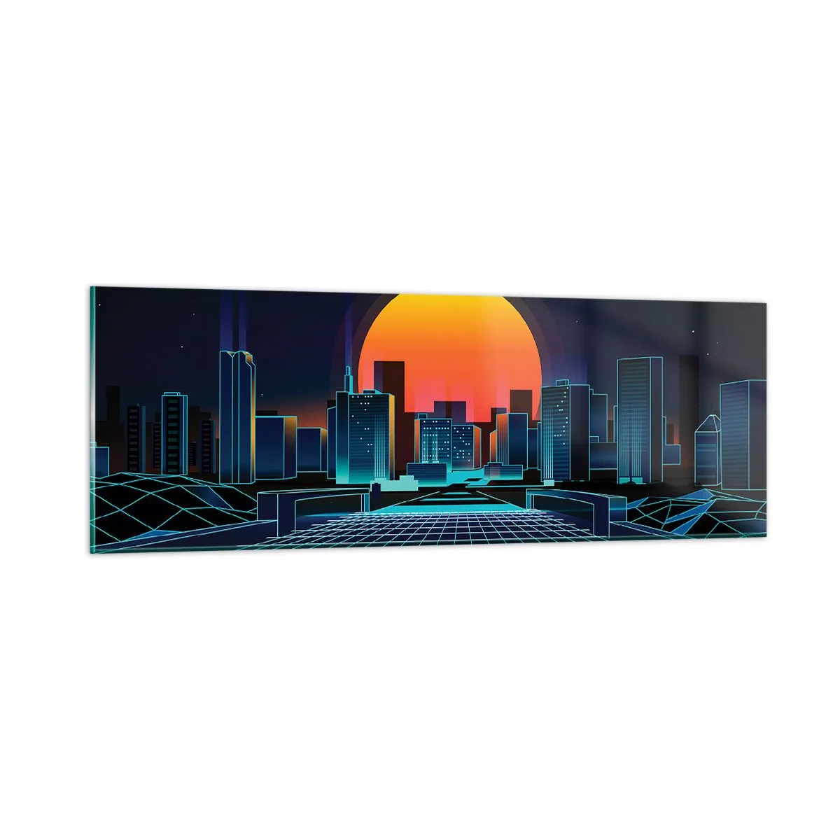 Glasbild - Bild auf glas - Willst du immer noch zu Real gehen? - 90x30 cm
