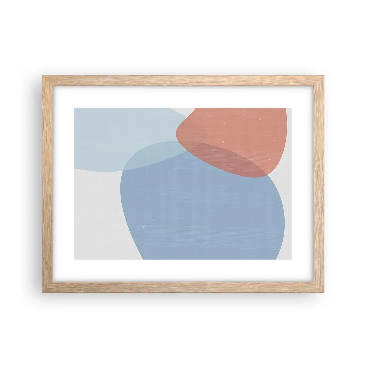 Poster in einem Rahmen aus heller Eiche - Pastellbeziehungen - 40x30 cm