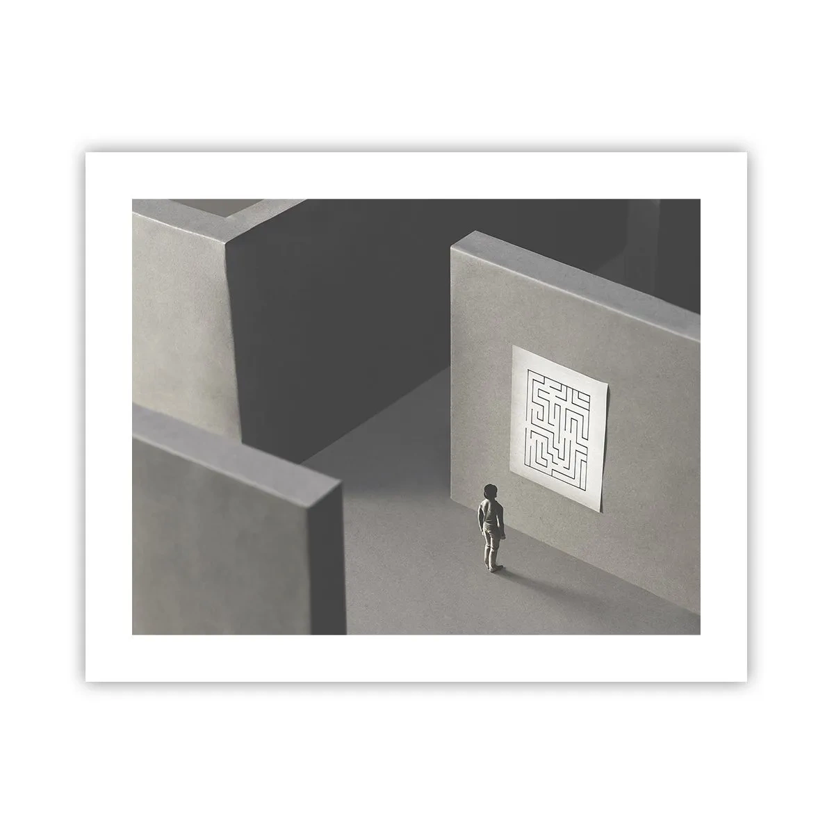 Poster - Aber wo bin ich? - 50x40 cm