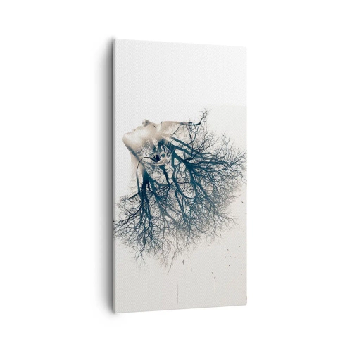 Bild auf Leinwand - Leinwandbild - Dem Rauschen der Bäume lauschen - 55x100 cm