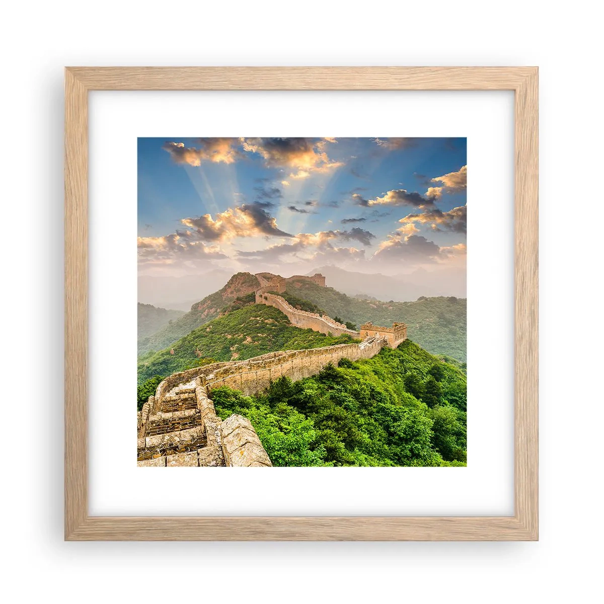 Poster in einem Rahmen aus heller Eiche - Ewige Größe - 30x30 cm