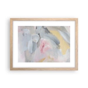 Poster in einem Rahmen aus heller Eiche - In einer Pastellwelt - 40x30 cm