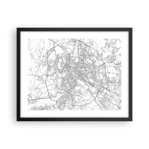 Poster in einem schwarzem Rahmen - Römischer Kreis - 50x40 cm