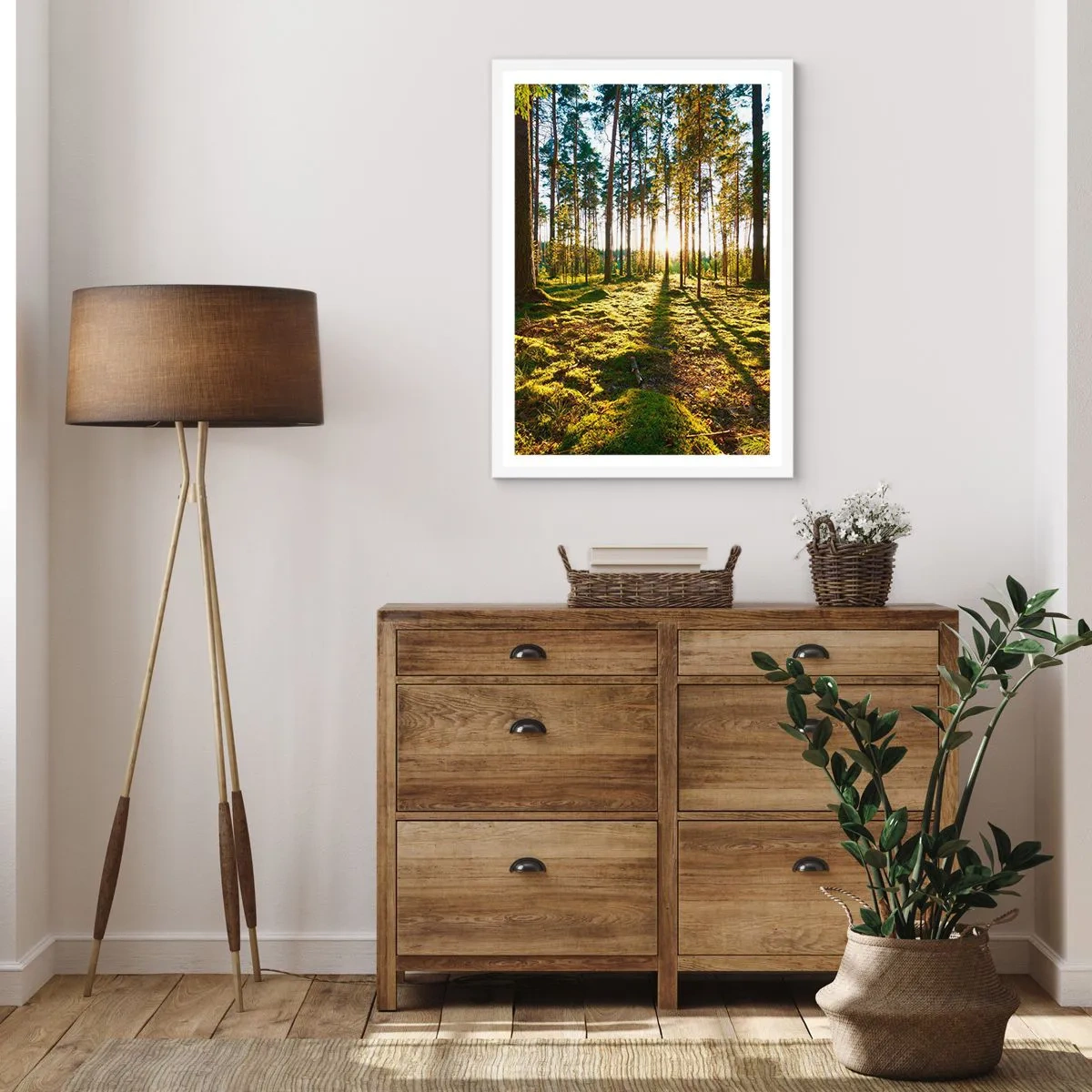 Poster in einem weißen Rahmen - … Hinter den sieben Wäldern - 61x91 cm