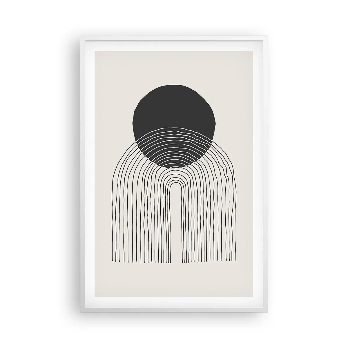 Poster in einem weißen Rahmen - Zittern und Vertrauen - 61x91 cm