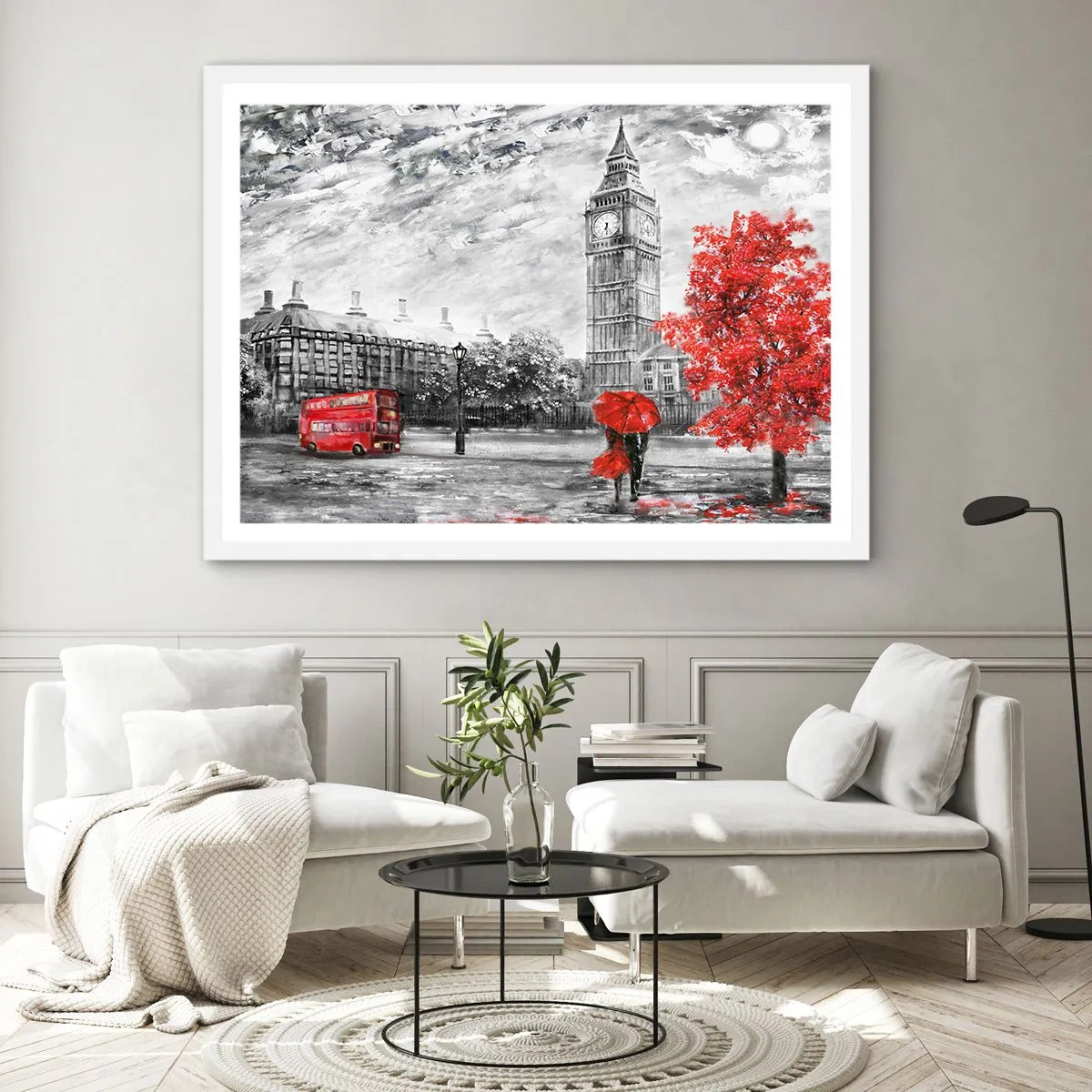 Poster in einem weißen Rahmen - Ein aufregender Tag - 50x40 cm