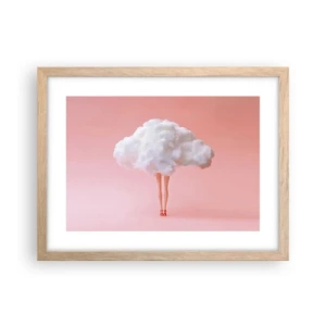 Poster in einem Rahmen aus heller Eiche - Süßes Versprechen - 40x30 cm