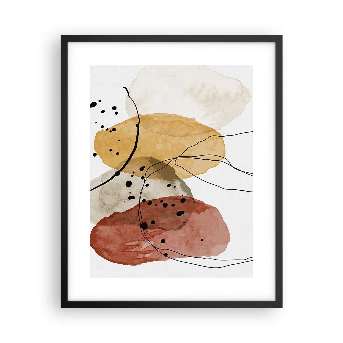 Poster in einem schwarzem Rahmen - Wie leichte, transparente Luft - 40x50 cm