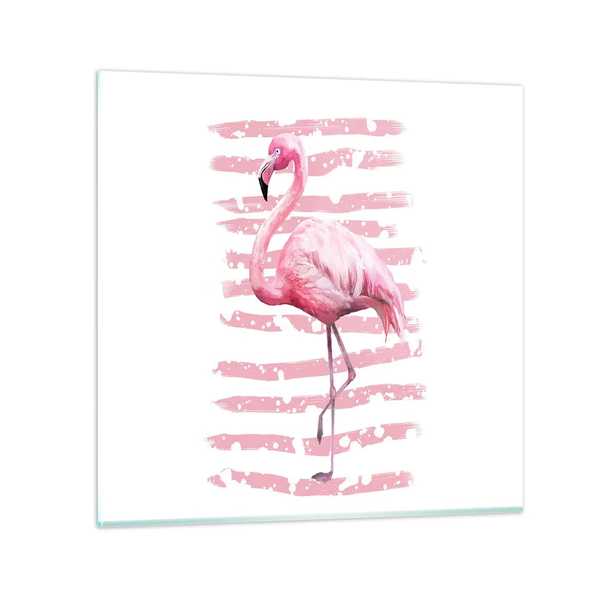 Glasbild - Bild auf glas - In Würde, aber in Pink - 50x50 cm