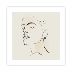 Poster - Ein stolzer Blick - 40x40 cm