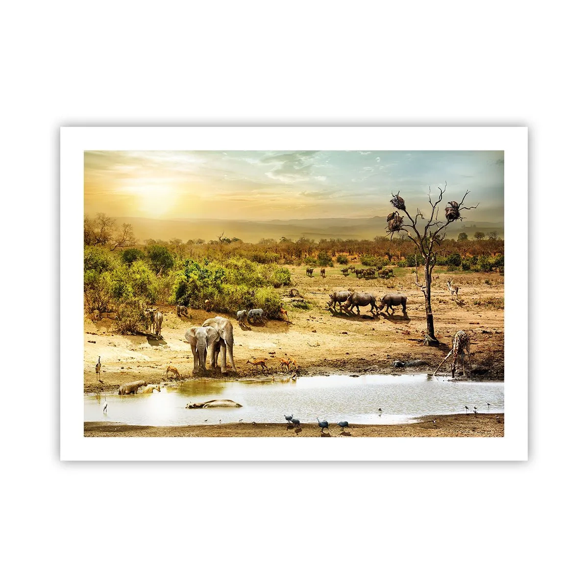 Poster - Ein Fluss floss aus Eden ... - 70x50 cm