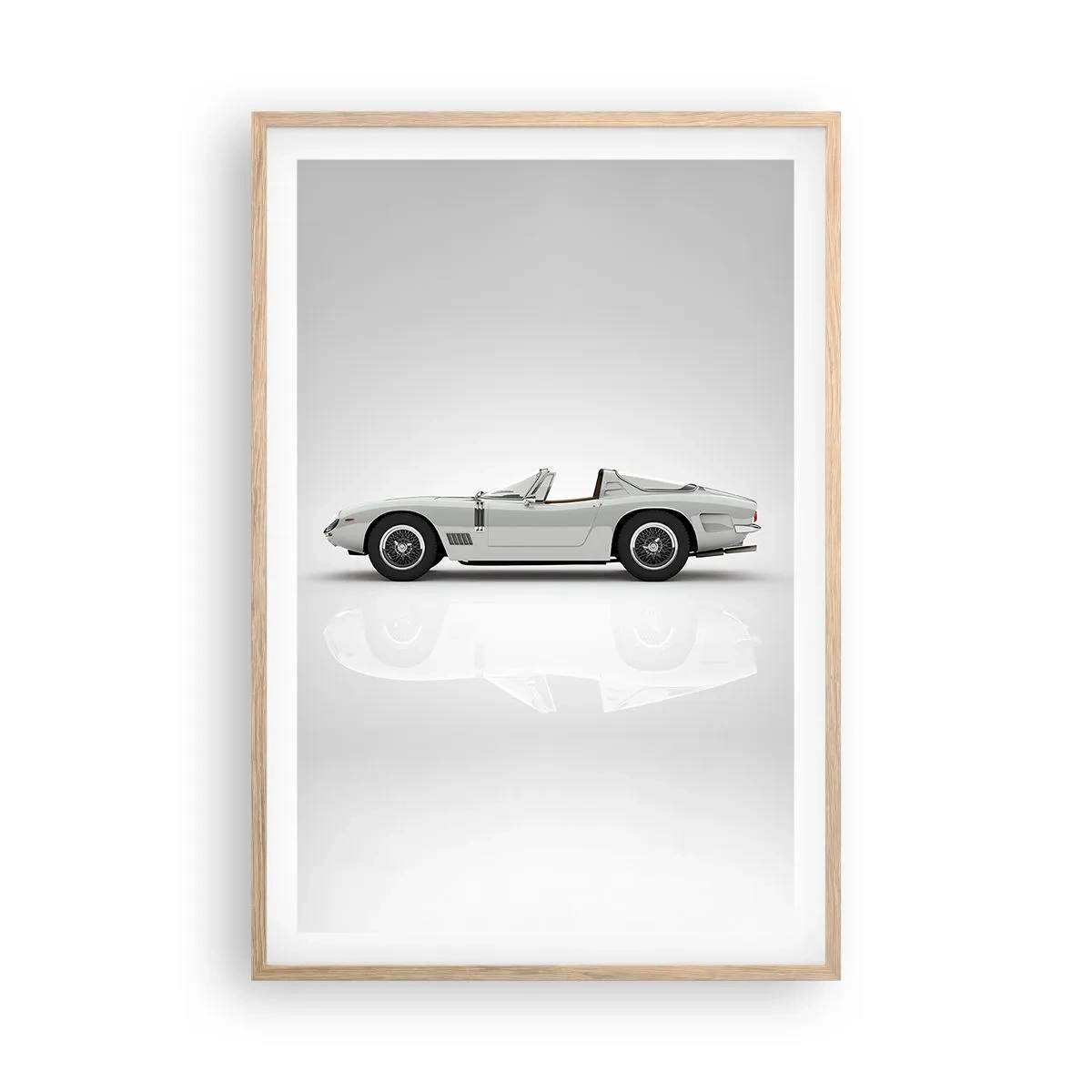 Poster in einem Rahmen aus heller Eiche - Spaß versprochen - 61x91 cm