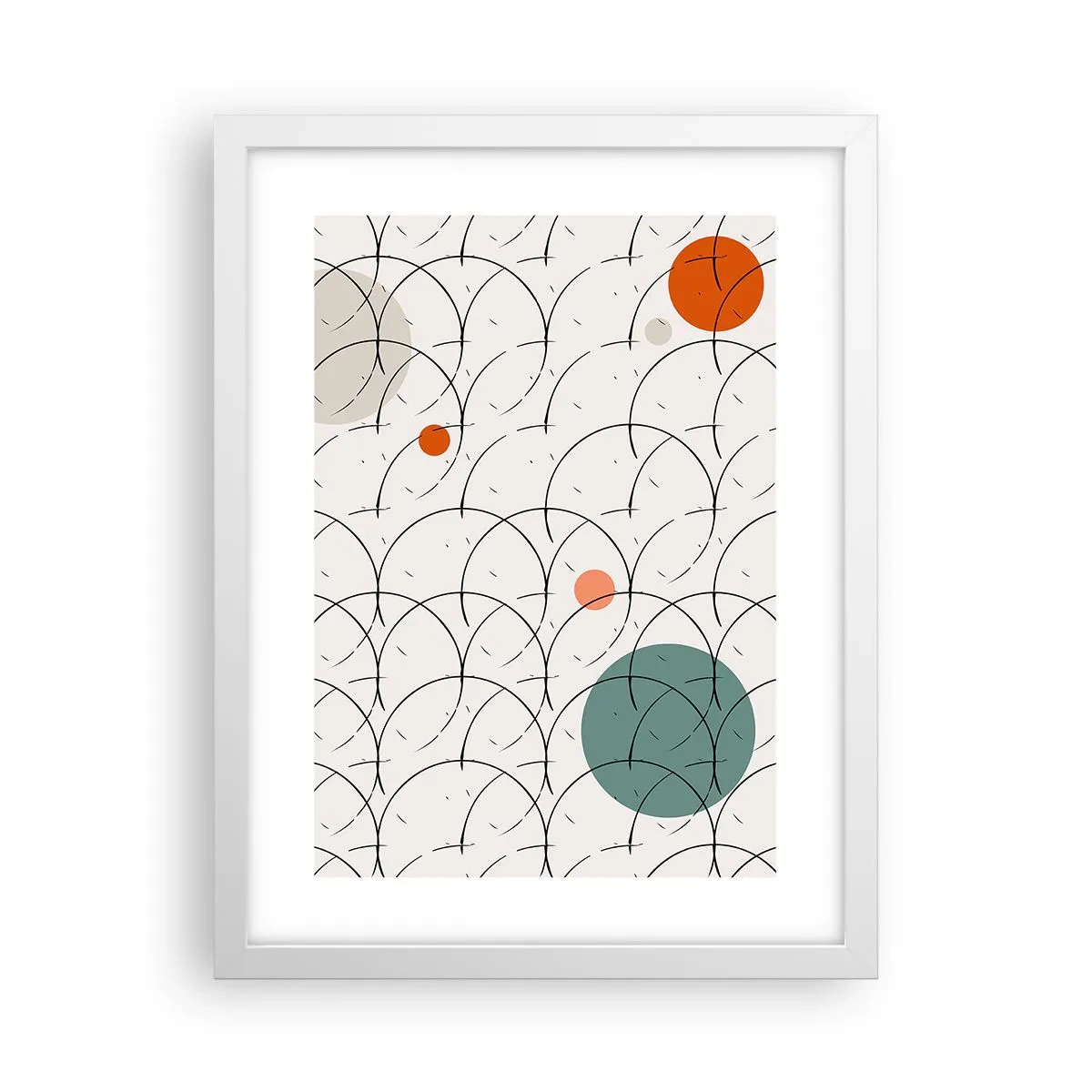 Poster in einem weißen Rahmen - Im Pop-Art-Geist - 30x40 cm