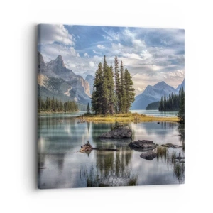 Bild auf Leinwand - Leinwandbild - An dem tollen und sauberen Wasser ... - 30x30 cm