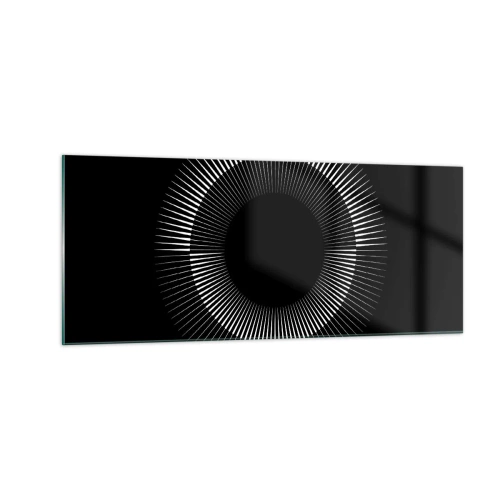 Glasbild - Bild auf glas - Schwarze Sonne - 100x40 cm