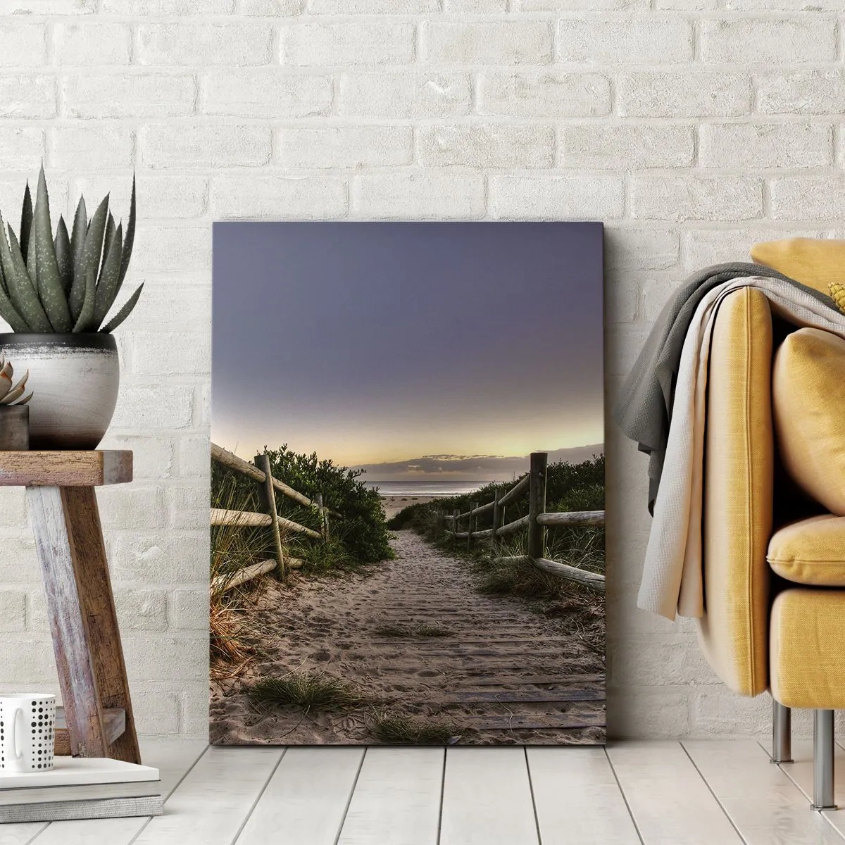 Bild auf Leinwand - Leinwandbild - Das Ziel ist bereits sichtbar - 55x100 cm