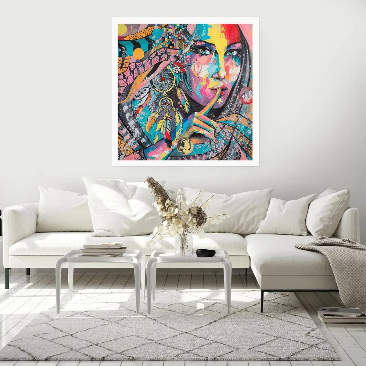 Poster - Sei still, bis du verstehst - 40x40 cm