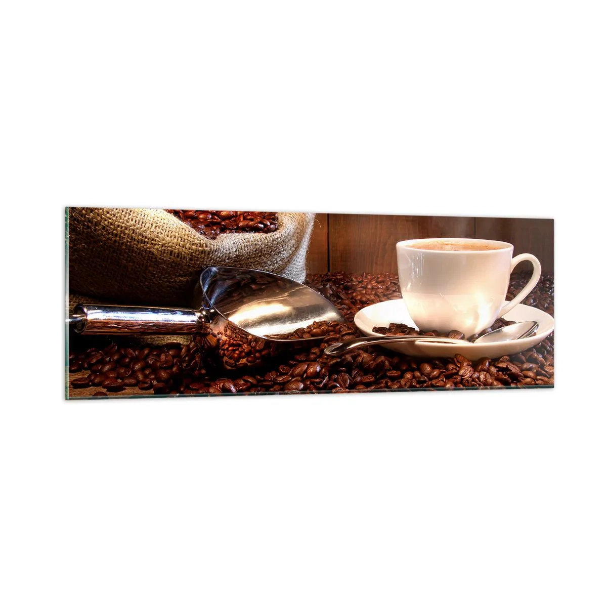 Glasbild - Bild auf glas - Fühlst du diesen Geruch? - 90x30 cm