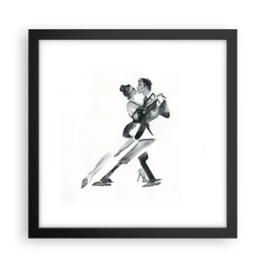 Poster in einem schwarzem Rahmen - In einem Schlag - 30x30 cm