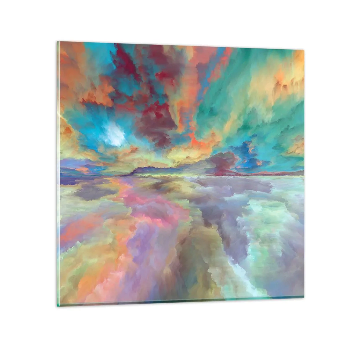 Glasbild - Bild auf glas - Zwei Himmel - 70x70 cm