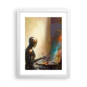 Poster in einem weißen Rahmen - Die Kunst der Zukunft - 30x40 cm