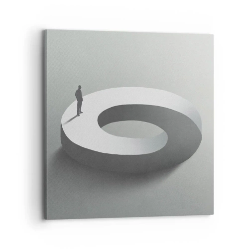 Bild auf Leinwand - Leinwandbild - Und wie soll man davon klug werden - 70x70 cm