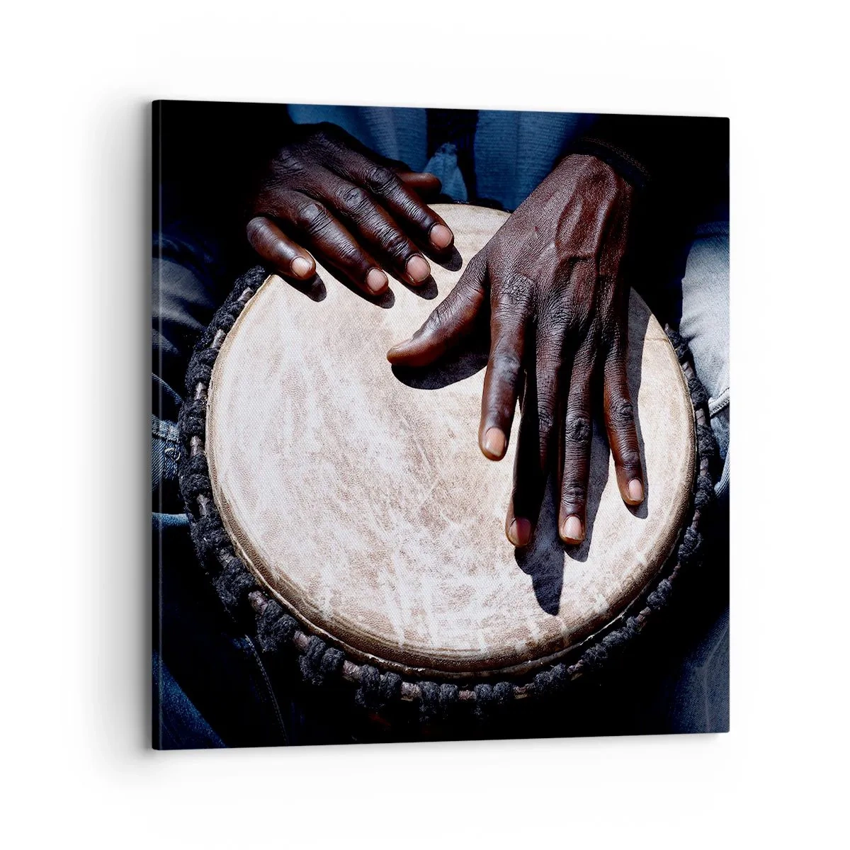 Bild auf Leinwand - Leinwandbild - Lebe in deinem eigenen Rhythmus - 70x70 cm