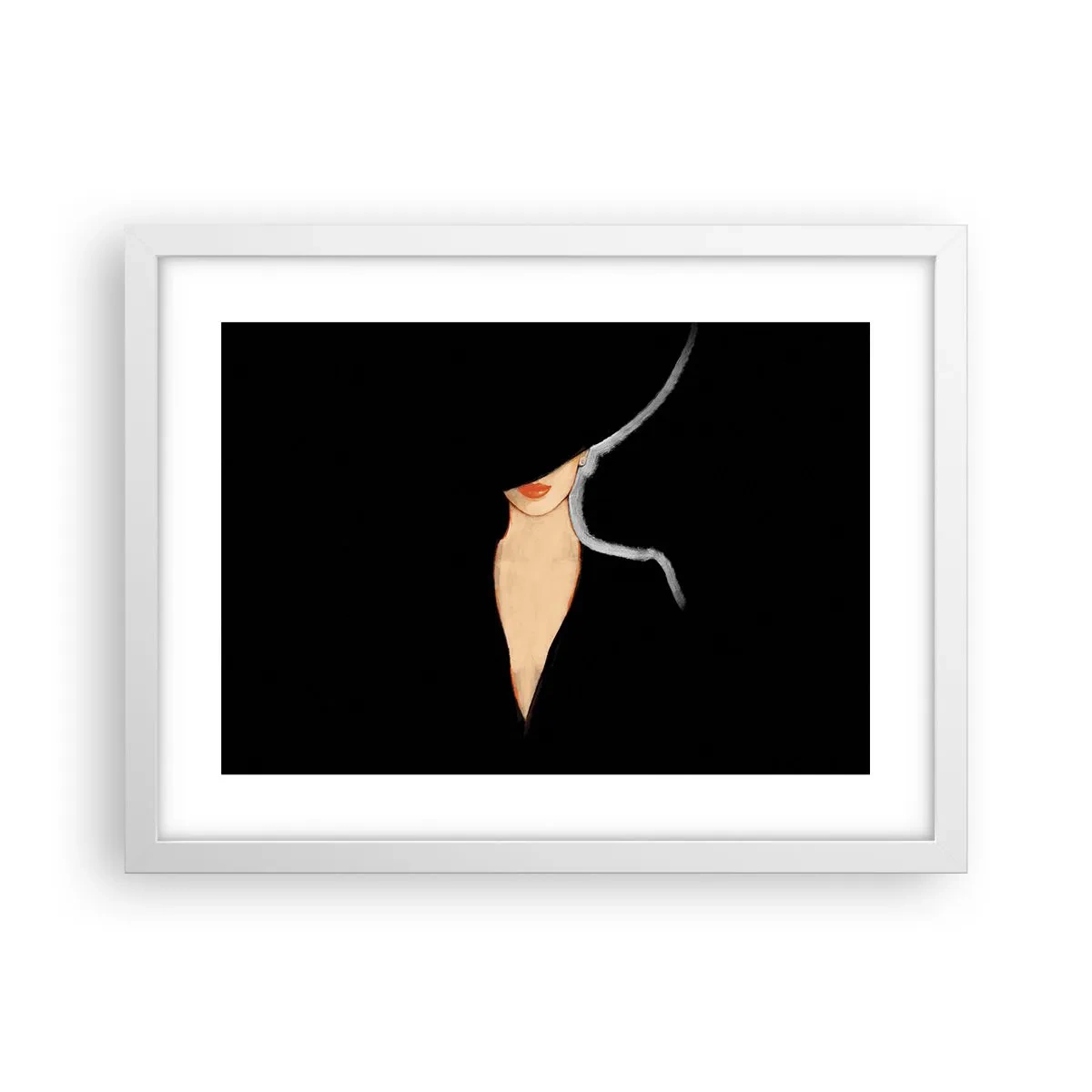 Poster in einem weißen Rahmen - Eleganz und Stil - 40x30 cm