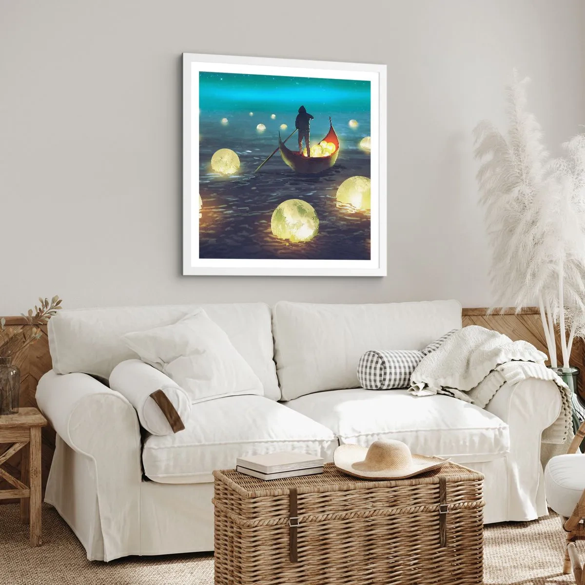 Poster in einem weißen Rahmen - Dinge, von denen Philosophen nie geträumt haben - 30x30 cm