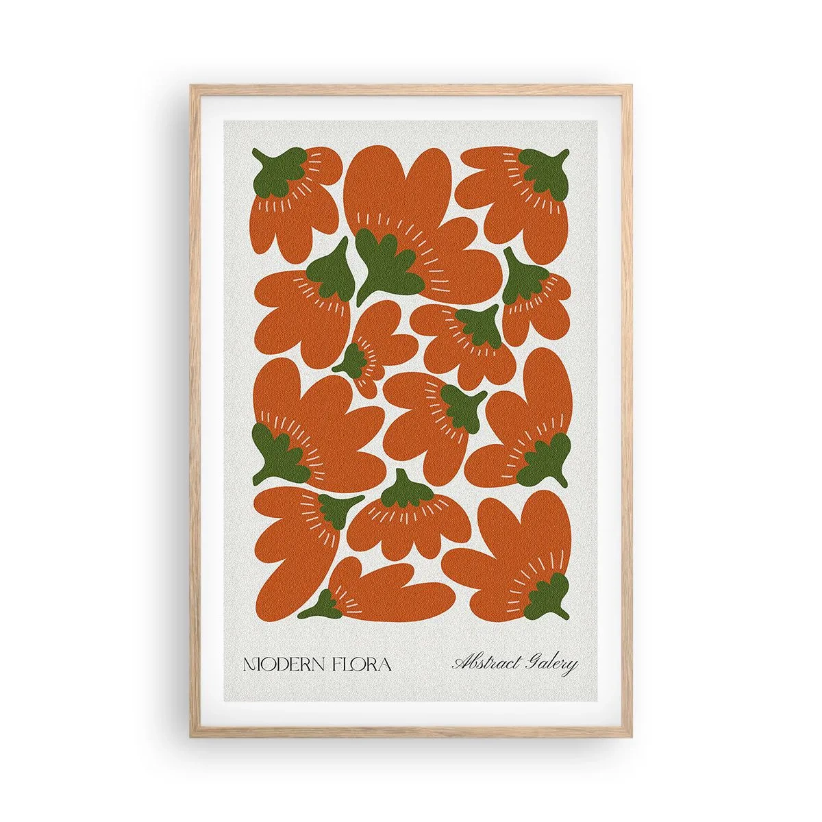 Poster in einem Rahmen aus heller Eiche - Aus dem Leben der Blumen - 61x91 cm