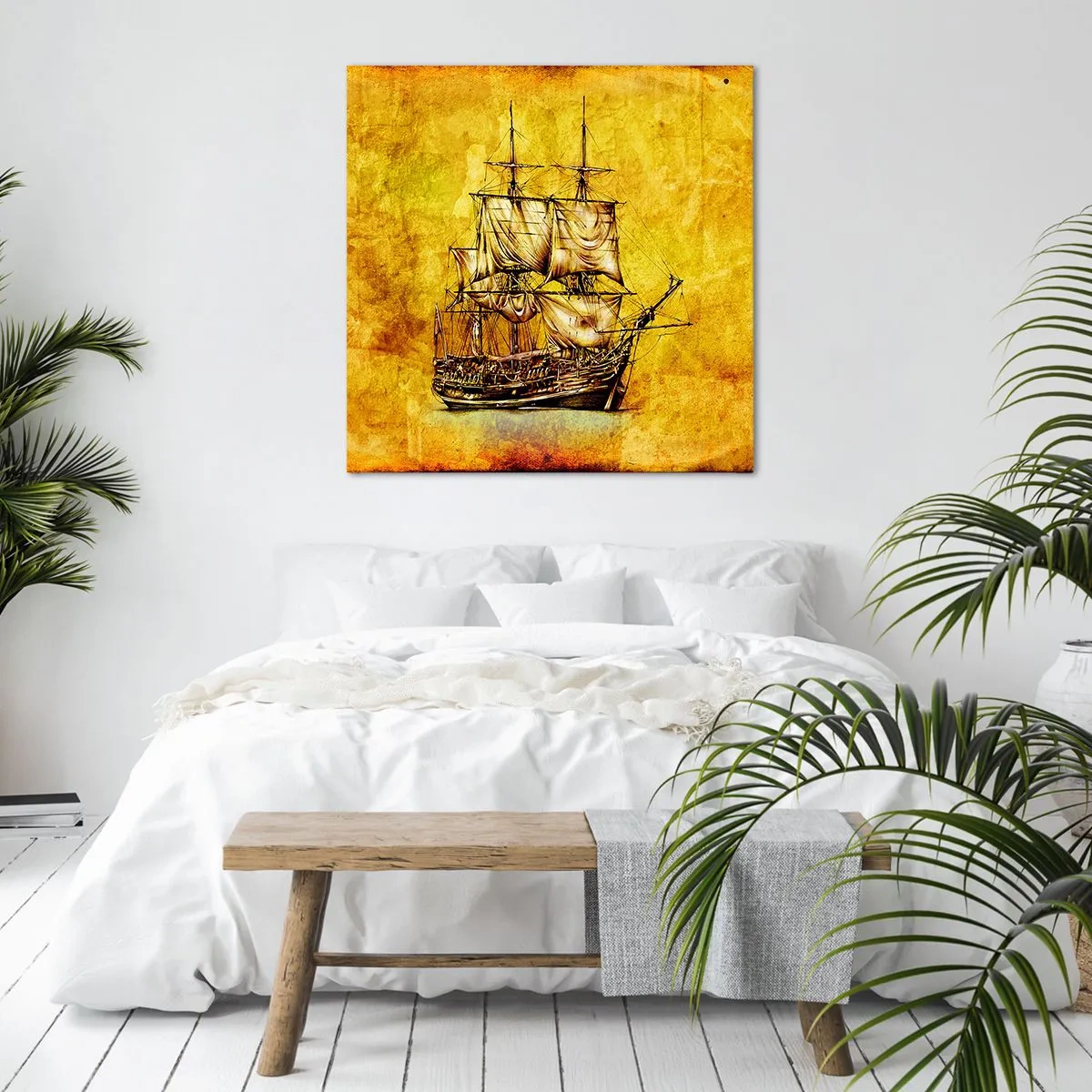 Bild auf Leinwand - Leinwandbild - Richtung Tortuga! - 70x70 cm