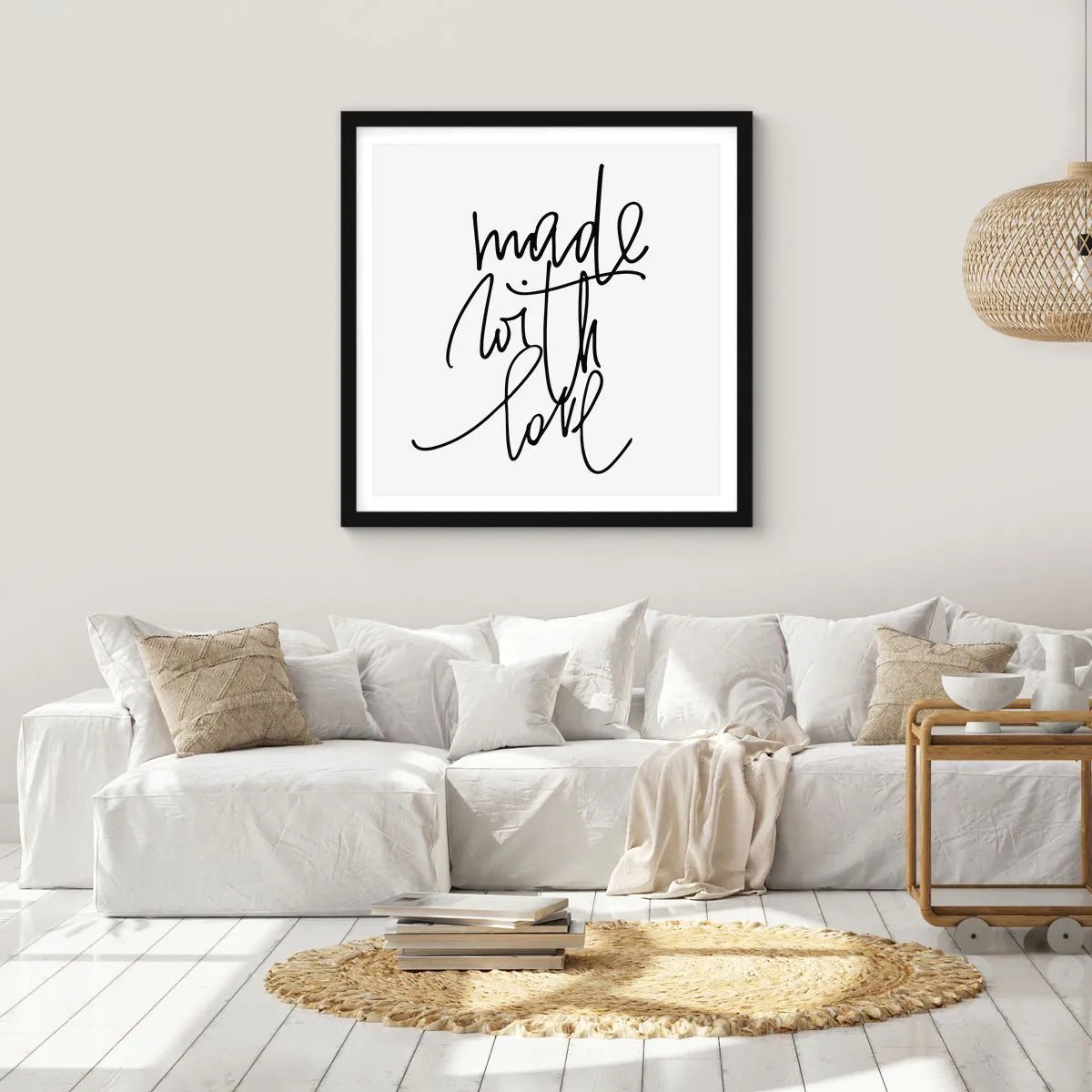 Poster in einem schwarzem Rahmen - Die beste Marke - 40x40 cm